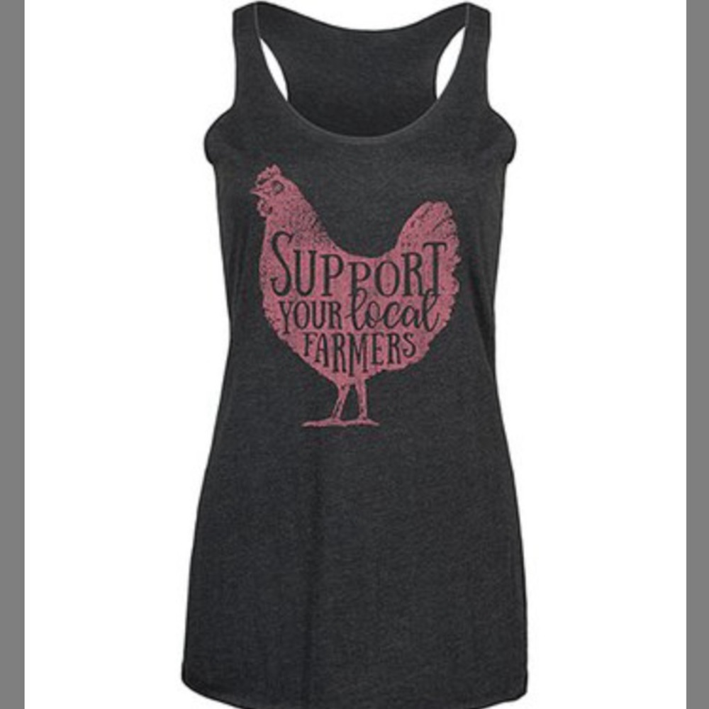 'Support Your Local Farmer' Racerback Tank